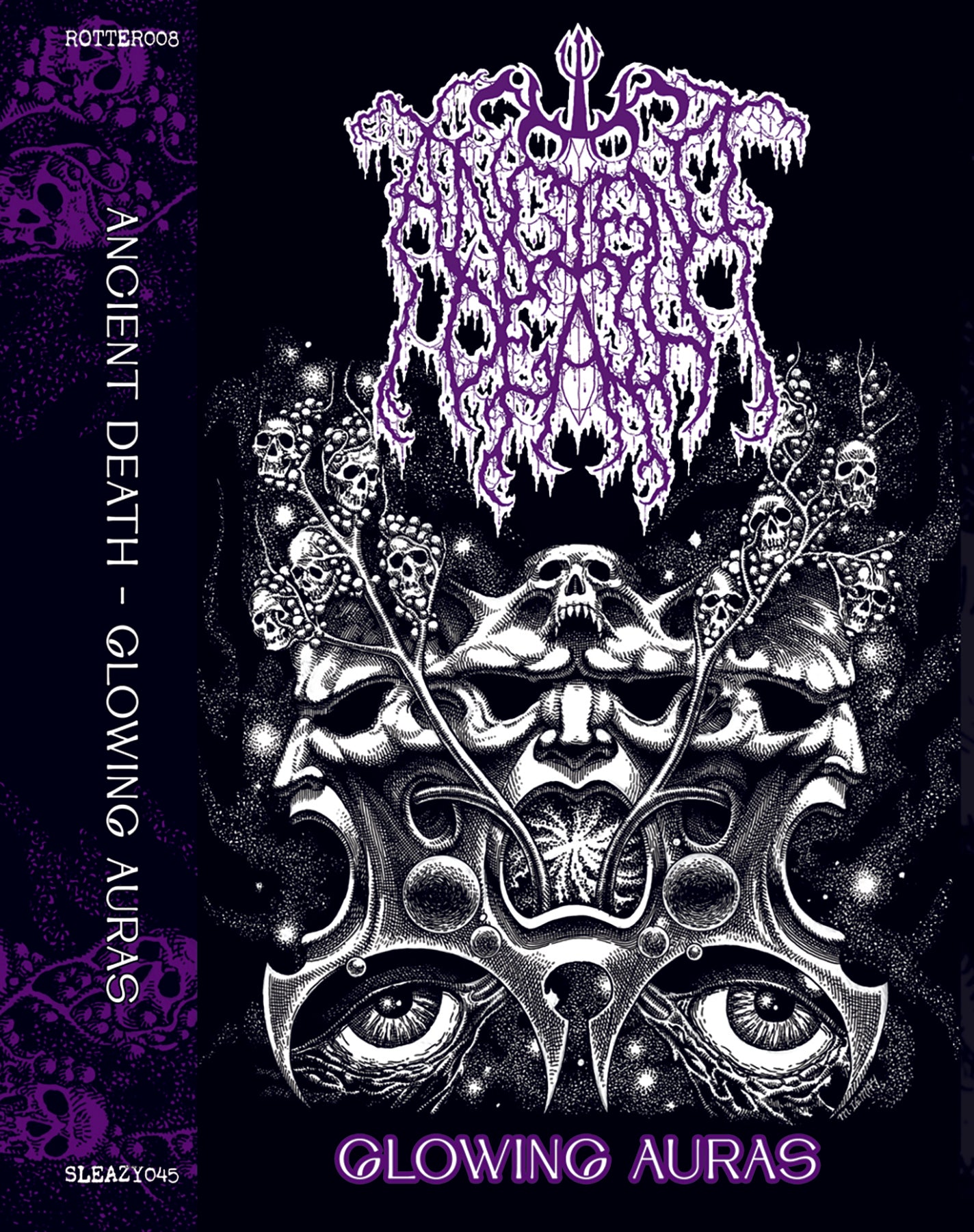 Ancient Death split 7 ep cover death metal 2023 new track split tape