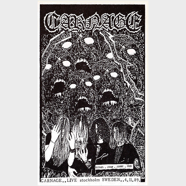 carnage Swedish Death Metal band from the Distorted Harmony ep vinyl rare flag