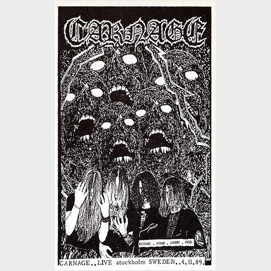 carnage Swedish Death Metal band from the Distorted Harmony  ep vinyl rare flag