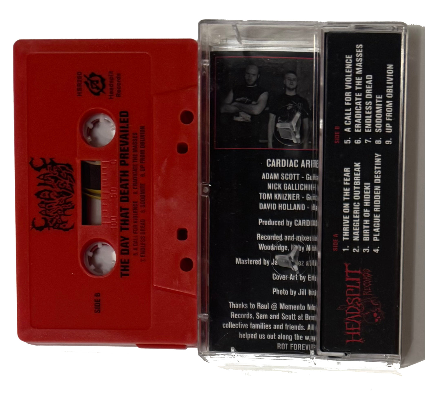 Cardiac Arrest " The Day That Death Prevailed " cassette tape