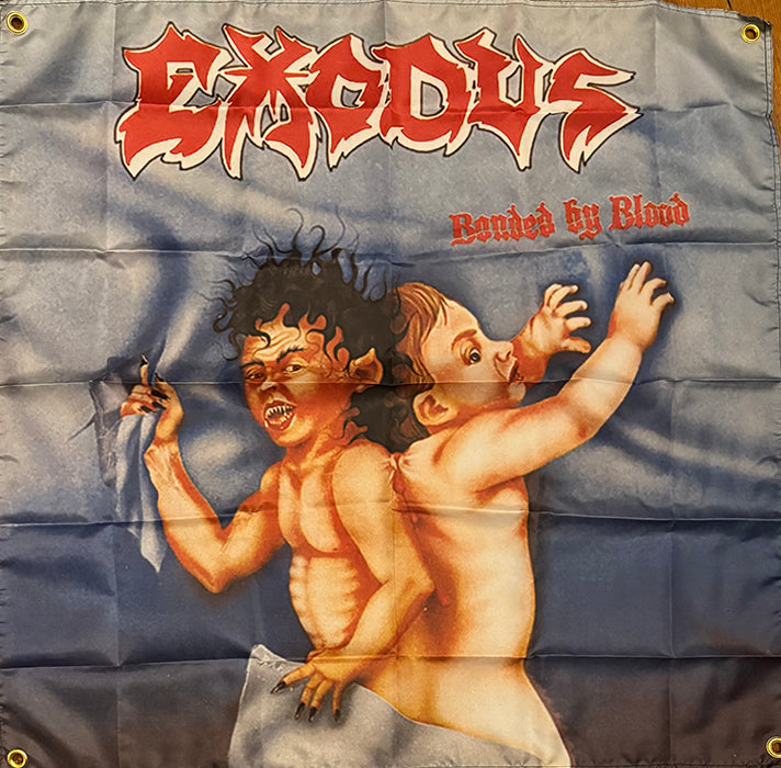 Exodus " Bonded By Blood " Flag / Tapestry / Banner