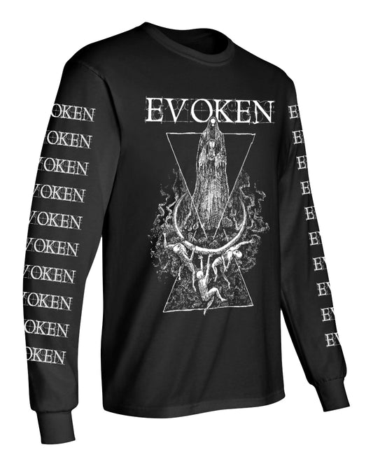 Evoken " The Last of Vitality " T shirt Long Sleeve with Sleeve prints DOOM METAL LONGSLEEVE