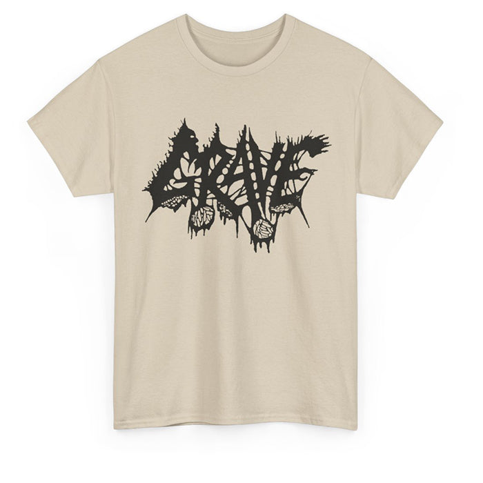 Grave Logo T shirt sand