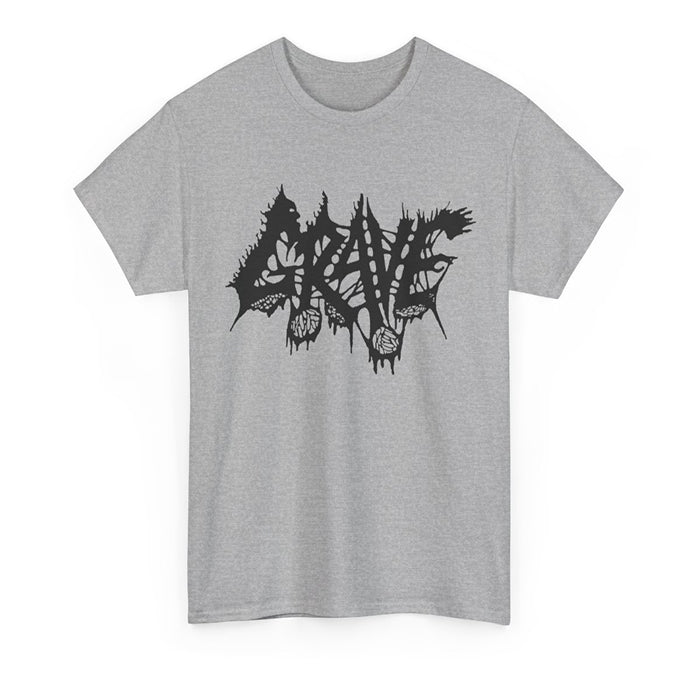 Grave Logo " T shirt Athletic Gray