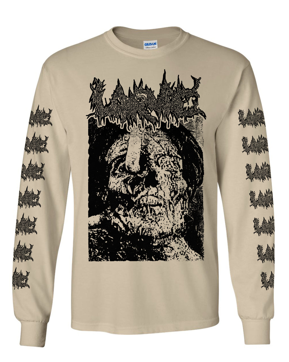 Larvae " Lust for the Dead " Longsleeve Sand T-shirt with Sleeve print