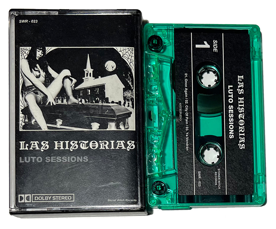 Las Historias " Luto Sessions " Cassette Tape Limited to 100 copies on transparent cassette rare