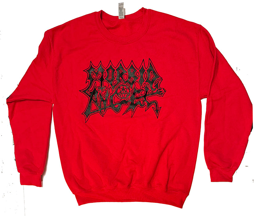 Morbid Angel " Logo" Red Sweatshirt