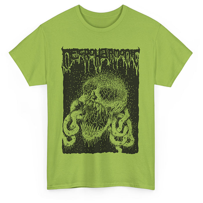 Necroharmonic " Future Resurrection " T shirt Kiwi Green