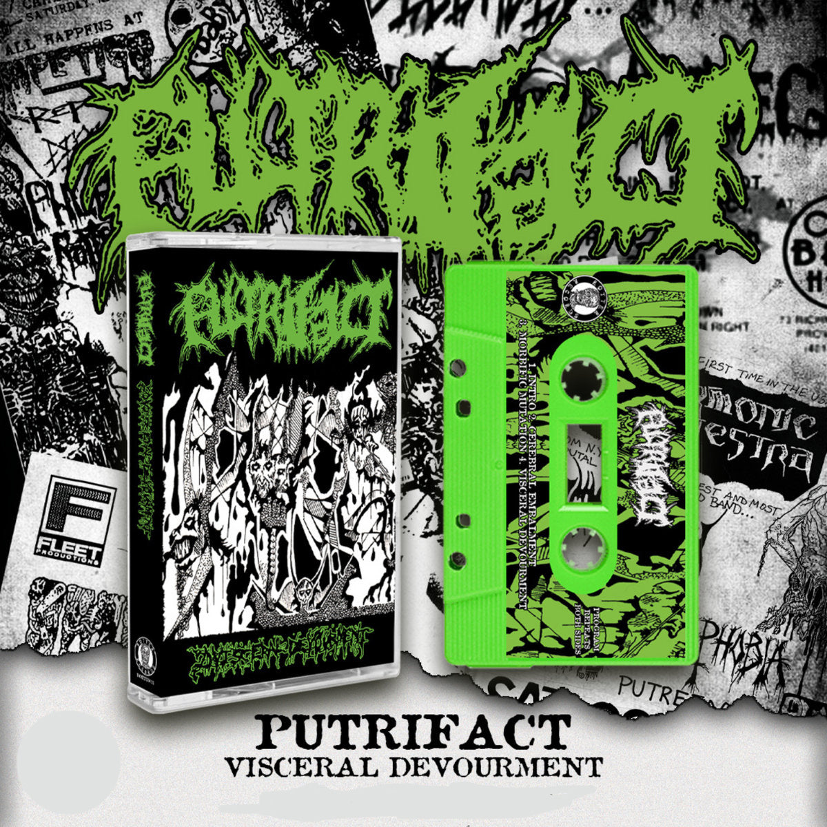Putrifact Visceral Devourment Cassette Tape