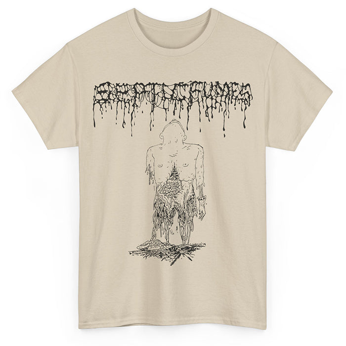 Septic Fumes " Mucilaginous Sewage " T Shirt Sand