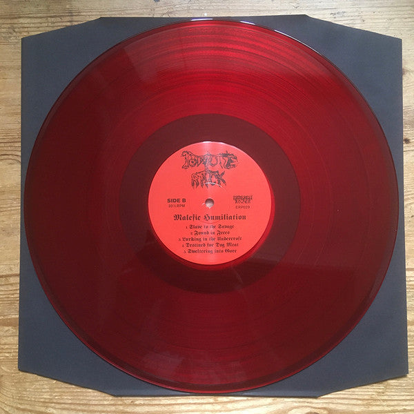 Torture Rack " Malefic Humiliation " LP - Red vinyl rare 40 copies