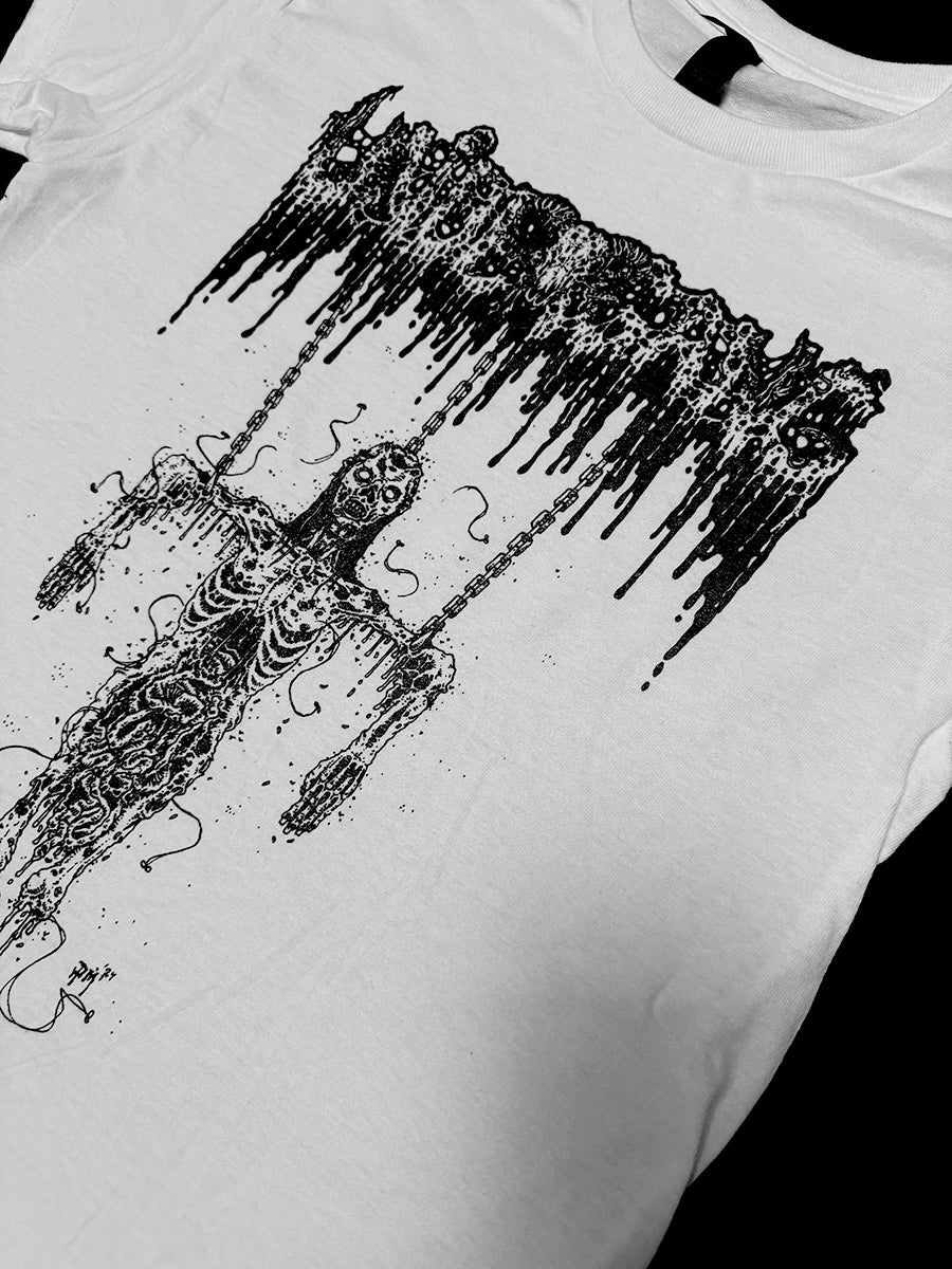 undergang death metal hanging corpse t shirt tour 2024 white shirt