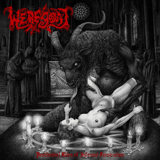 Weregoat&nbsp; "Pestilential Rites Of Infernal Fornication " LP black metal profane goat