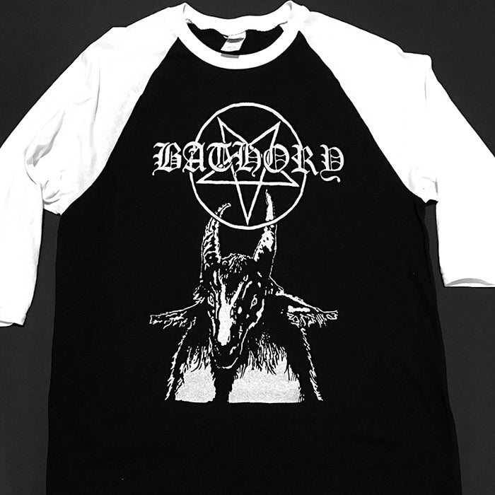 Bathory " Pentagram Goat " 3/4 sleeve T-shirt