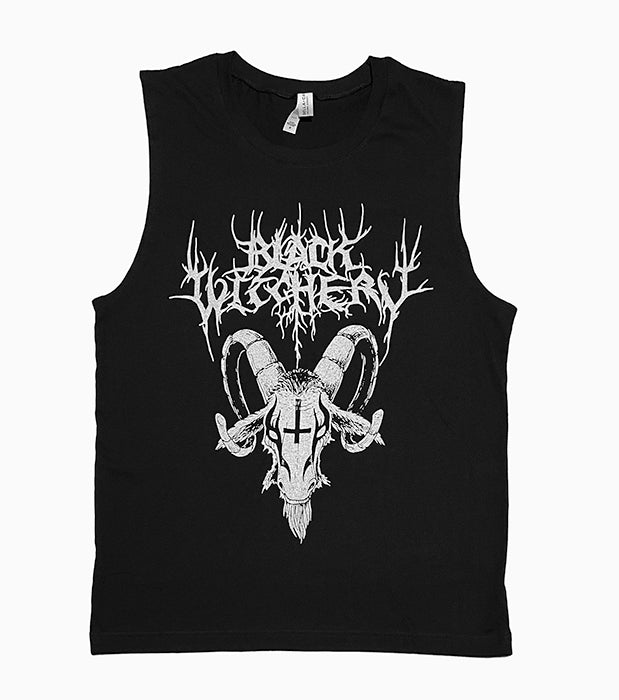 black witchery flag black metal blasphemy tank top tanktop satan satanic halloween Moyen art