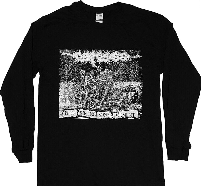 Carcass Longsleeve T shirt Flesh Ripping Sonic Torment