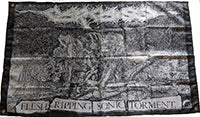 Carcass Flesh Ripping Sonic Torment demo cover art flag flesh banner