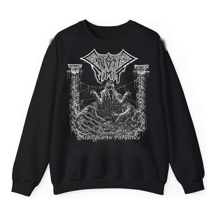 Caustic Vomit Entangled In Purulence sweatshirt black front