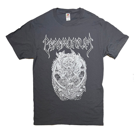 Ceremonium " A Fading Cry For Repentance " T shirt on Dark Gray T shirt doo metal
