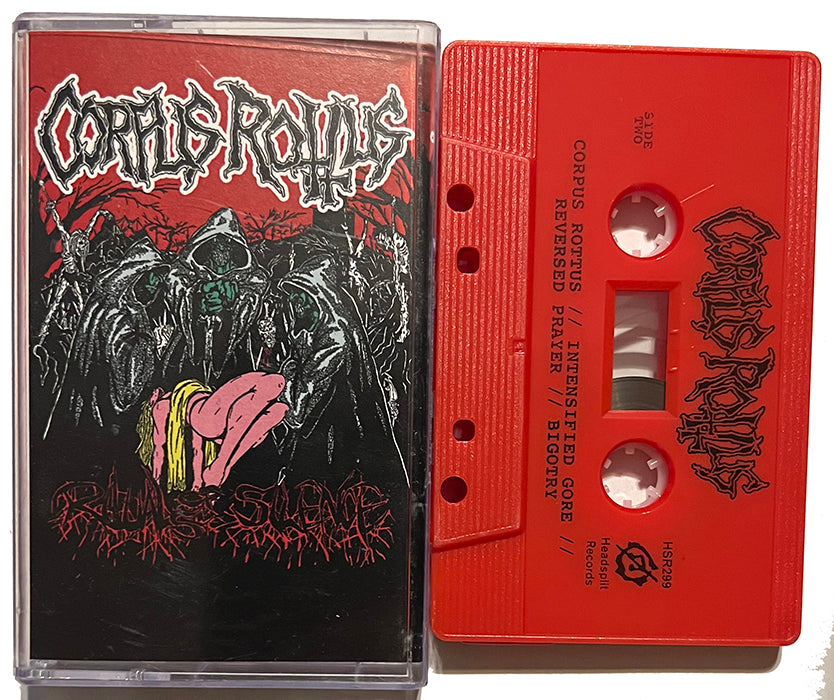 Corpus Rottus " Rituals Of Silence" Cassette Tape DEATH METAL RARE ALBUM