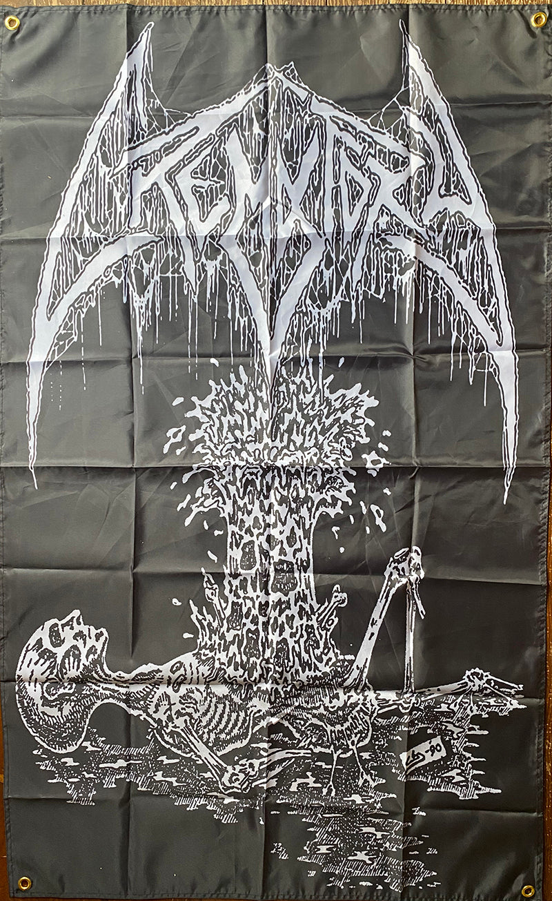 Crematory " Exploding Chest " Banner / Tapestry / Flag