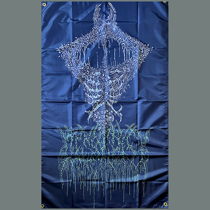 Decrepisy " Severed Cranium " Flag / Banner / Tapestry