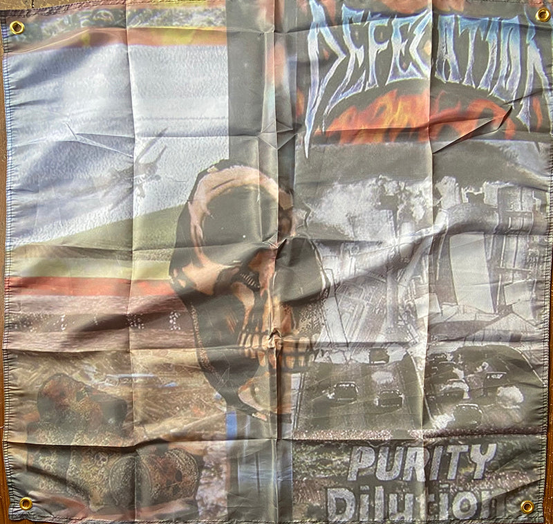 Defecation " Purity Dilution " Flag / Tapestry / Banner