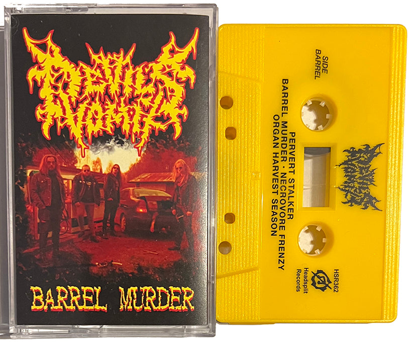 Devils Vomit " Barrel Murder " Cassette Tape Finland death gore backwoods grind gore sick music
