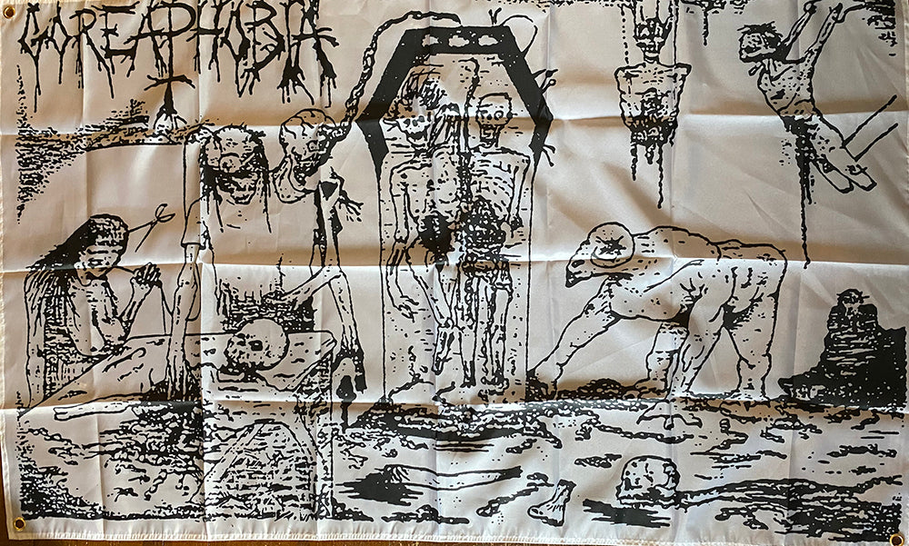 Goreaphobia " Demo Art " Flag / Banner / Tapestry
