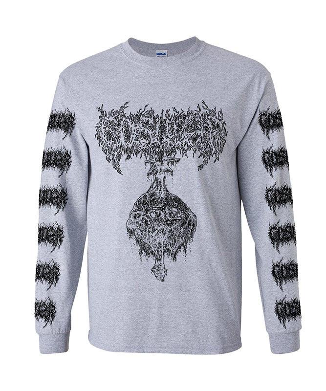 Gosudar - Maze Longsleeve with Sleeve Prints Athletic Gray