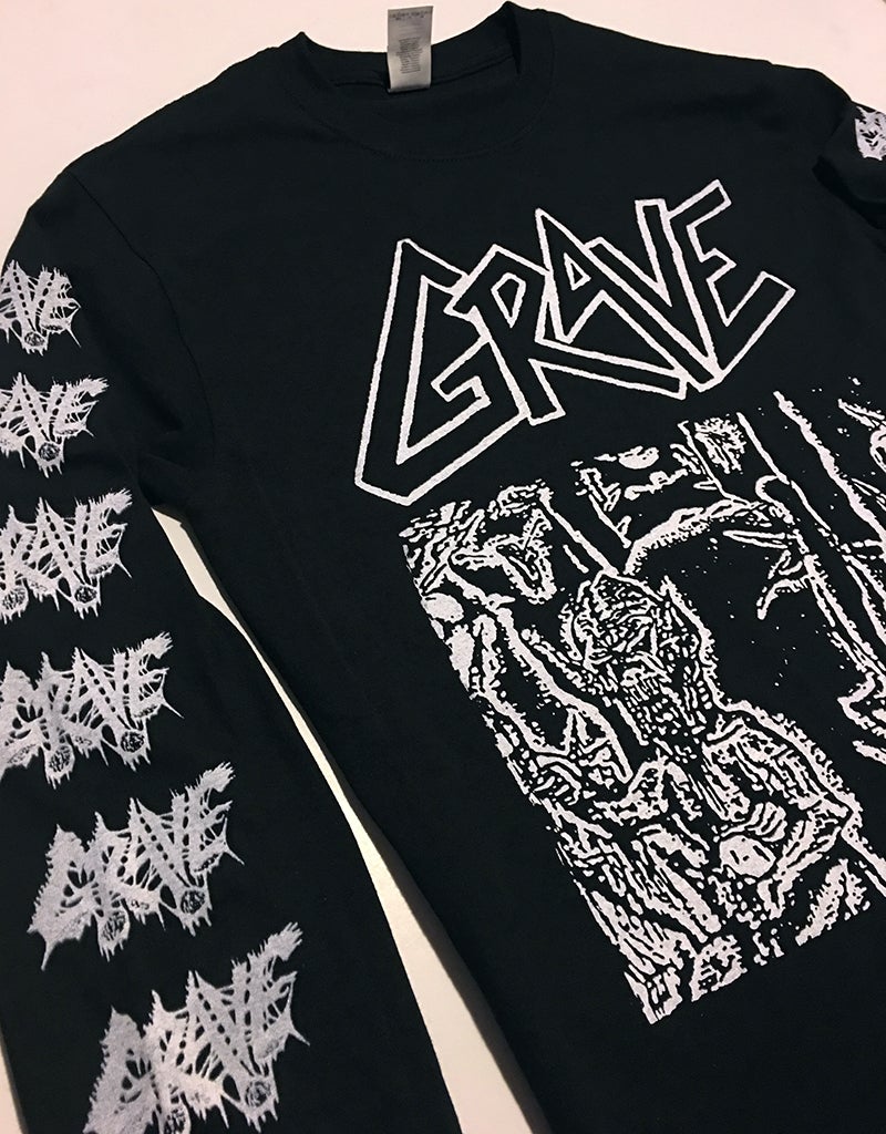 Grave " Anatomia Corporis Humani " Long Sleeve T shirt with sleeve prints