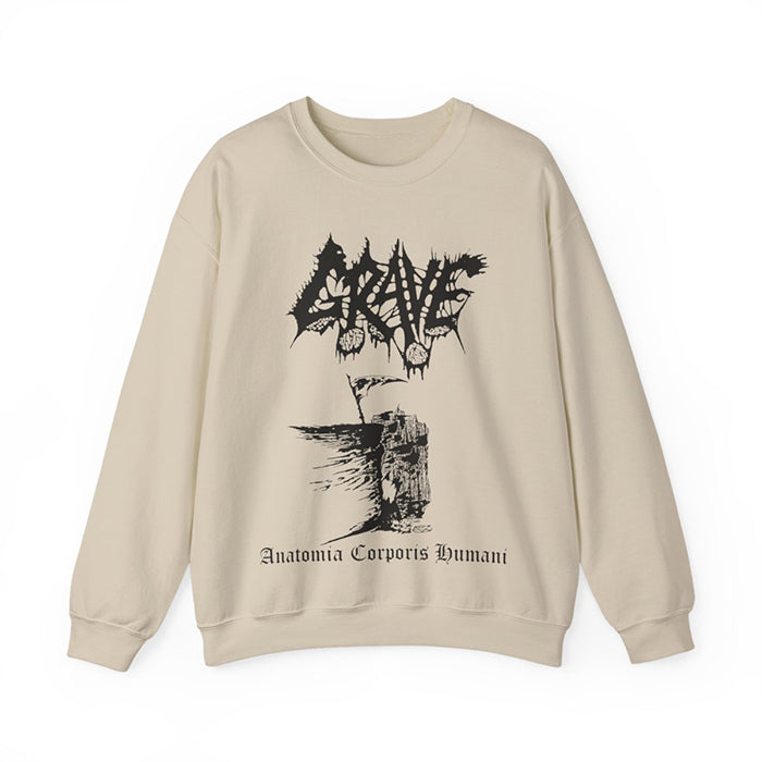 Grave Anatomía Corporis Humani sweatshirt Sand