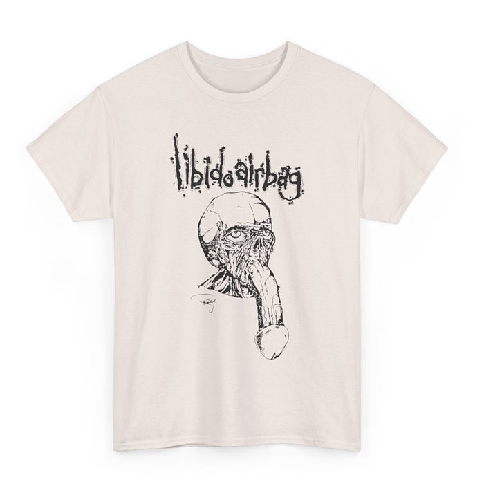 Libido Airbag " Dickface " T Shirt Icy Gray