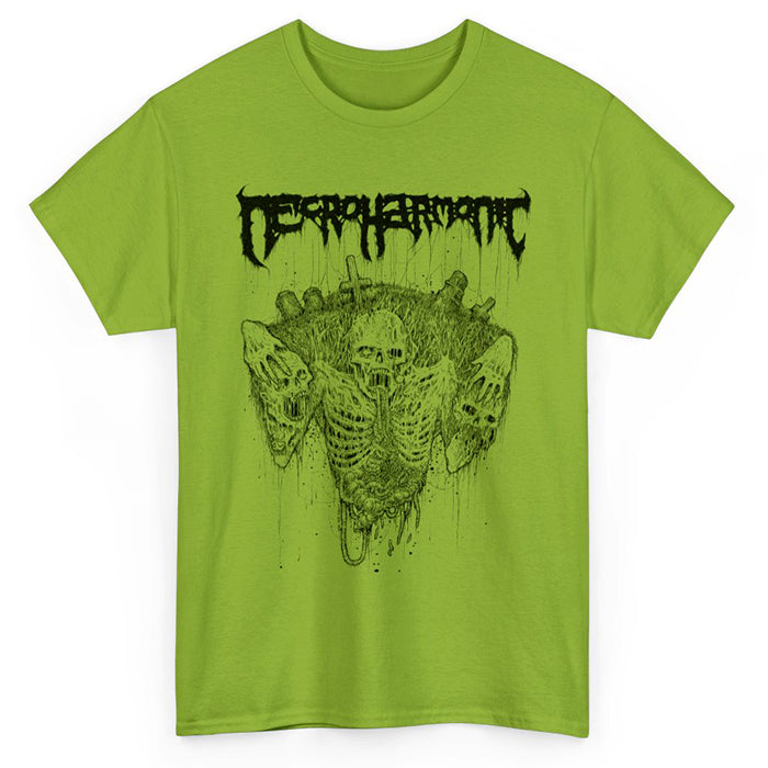 Necroharmonic " Grave Ghoul " T shirt Horror Green