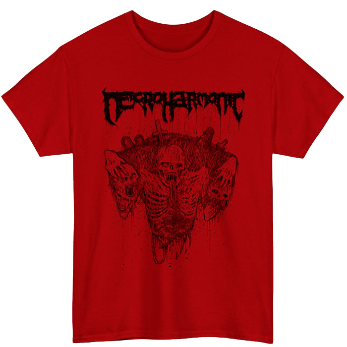Necroharmonic " Grave Ghoul " T shirt - Red