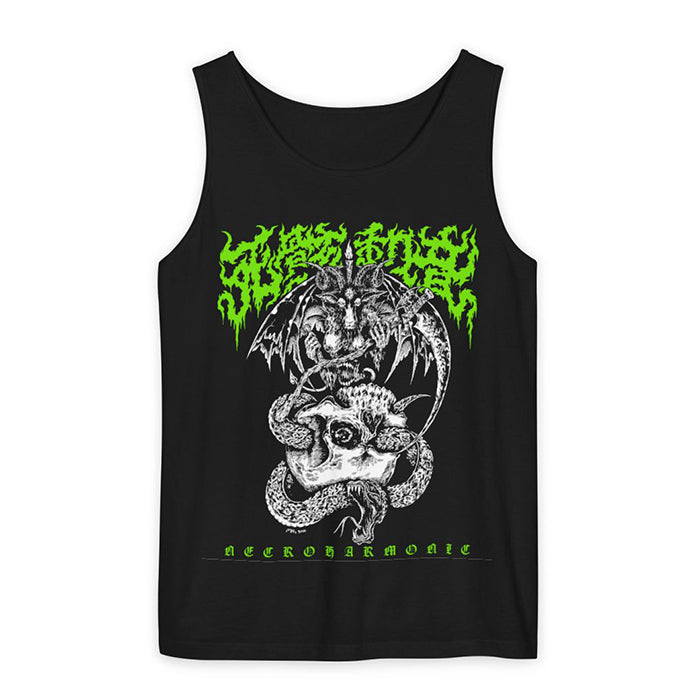 Necroharmonic "Kanji Death Metal" Tank Top Green Logo