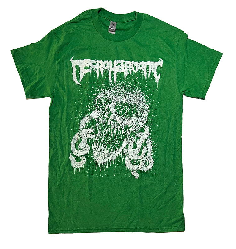 Necroharmonic - - Green T shirt with white print