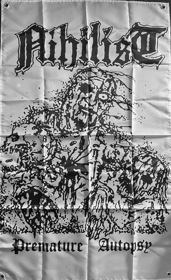 Nihilist " Premature Autopsy " Banner / Flag / Tapestry