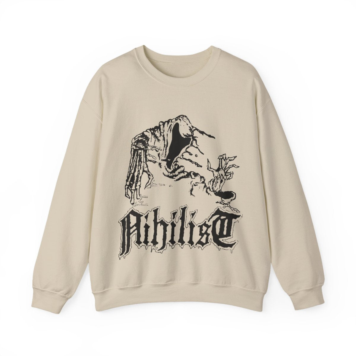Nihilist " Ghost " Sweatshirt Sand