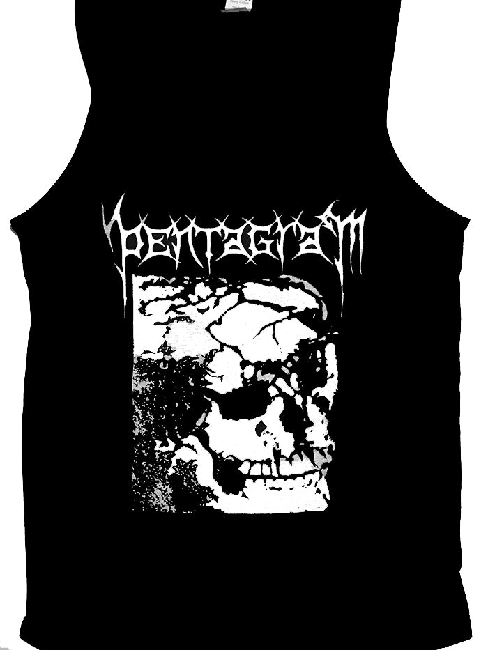 Pentagram ( Chile ) " The Malefice " Tank Top Classic early Chile Black Death Metal demo tape cover on a tank top