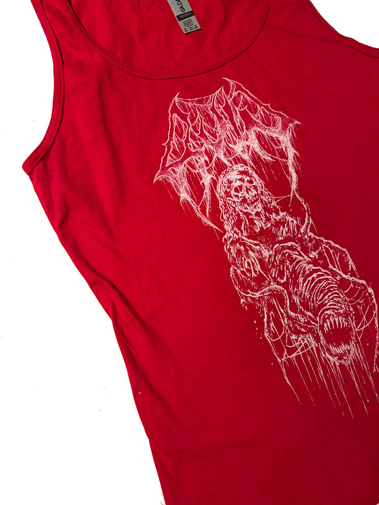 Ruin " Plague Ghoul " Red Ladies Tank Top
