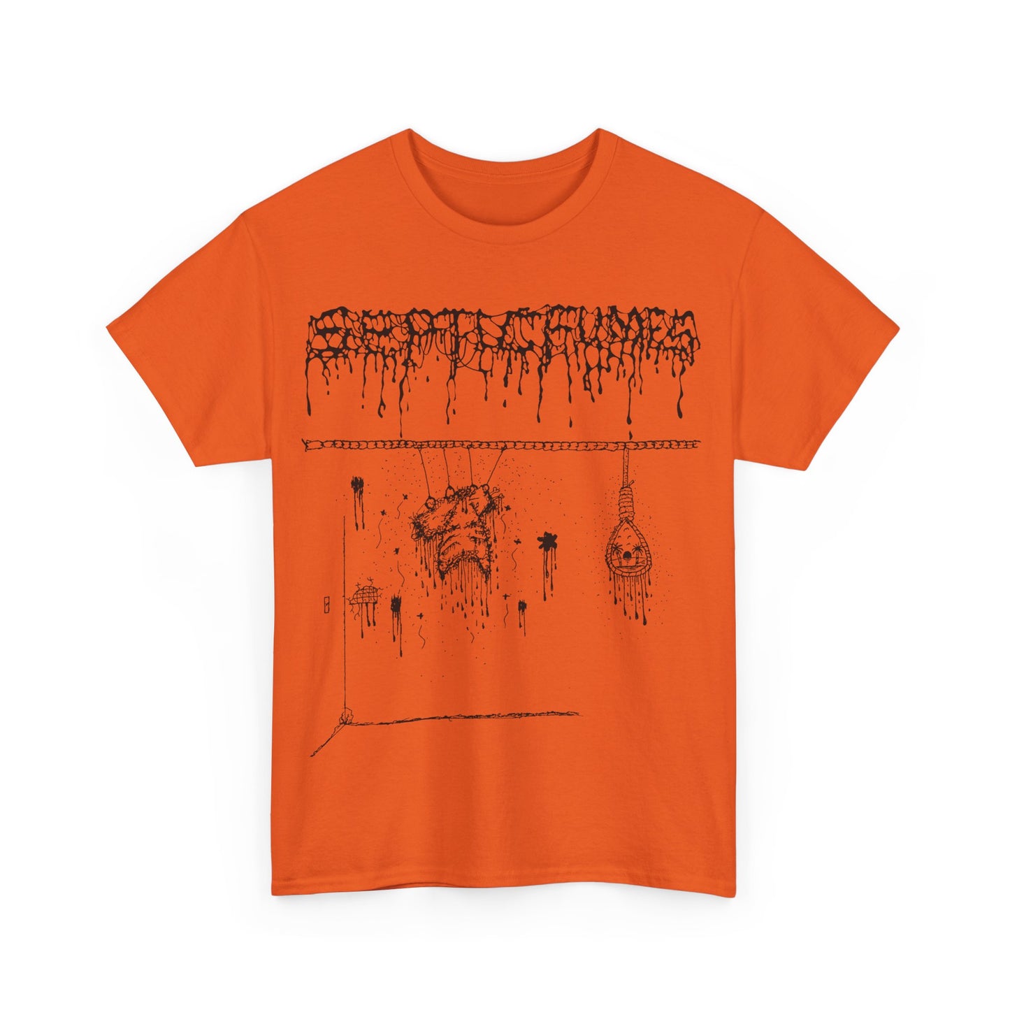 Septic Fumes " Surgical Tool Fetish" T shirt Orange