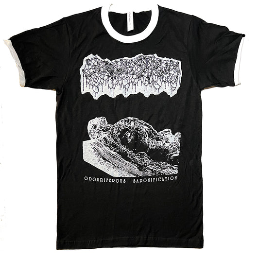 Sequestrum " Odouriferous Saponification "  Ringer T shirt  death metal ringer tee