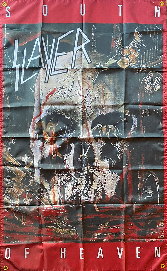 Slayer " South Of Heaven " Black Flag / Banner / Tapestry