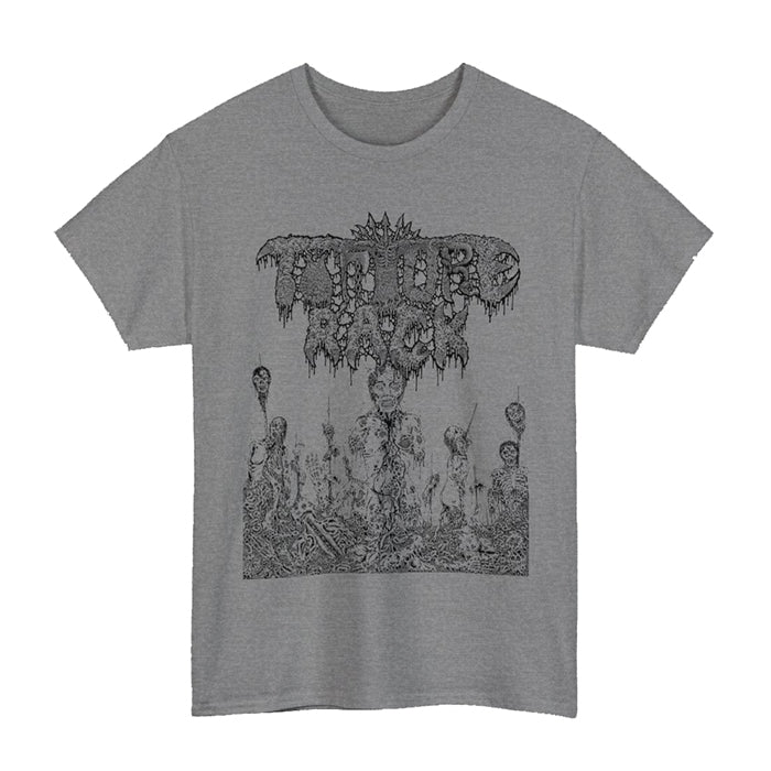 Torture Rack" Pit Of Limbs " T shirt Athletic Gray
