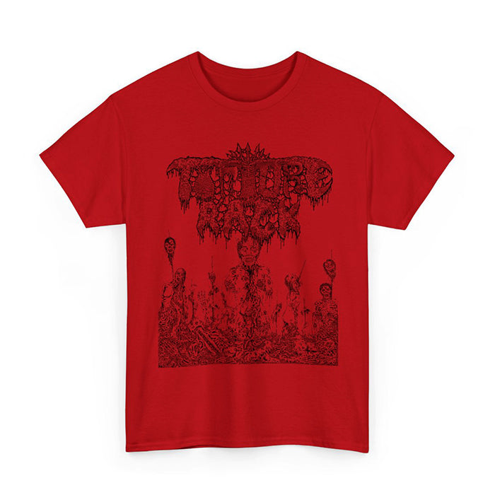 Torture Rack " Pit of Limbs " T shirt Red