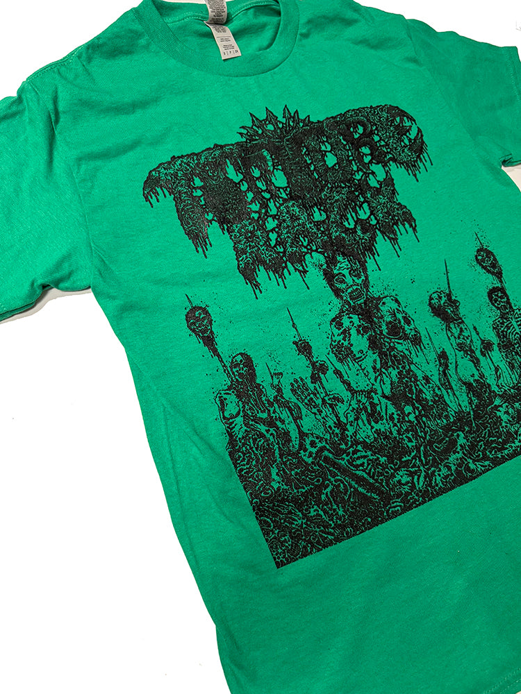 Torture Rack " Pit of Limbs " T shirt Green