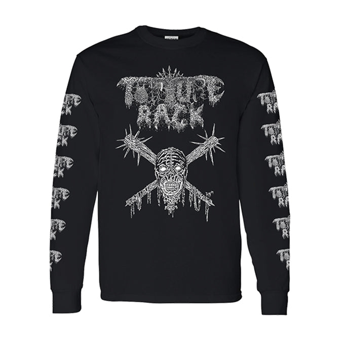 Torture Rack " Head and Clubs" Longsleeve T shirt with Sleeve prints