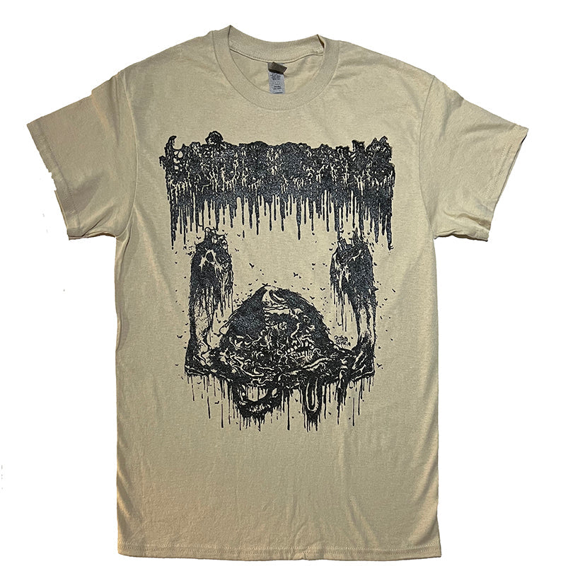 Undergang " Putrid Head " T shirt Sand