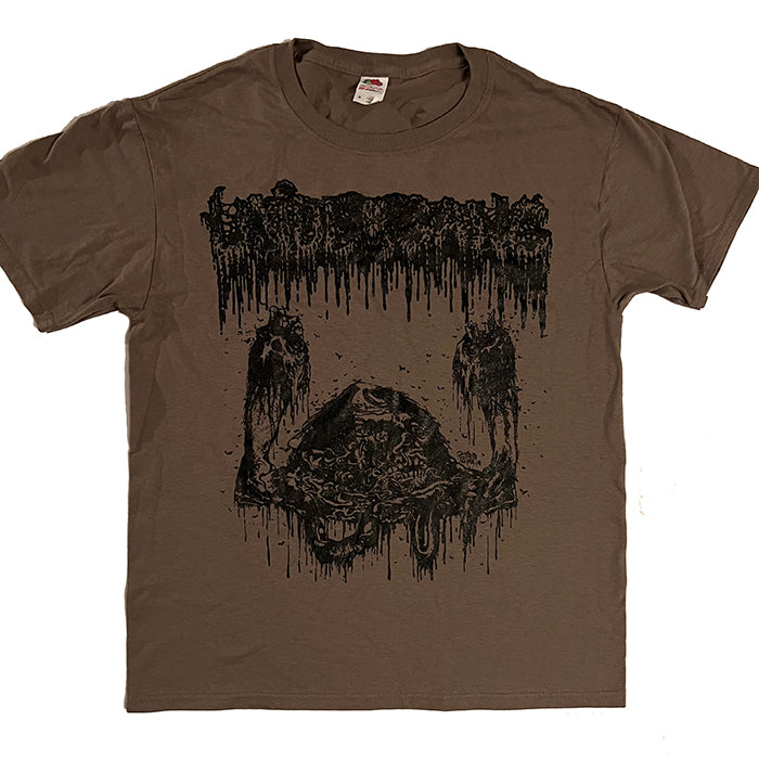 Undergang " Putrid Head " Brown T shirt